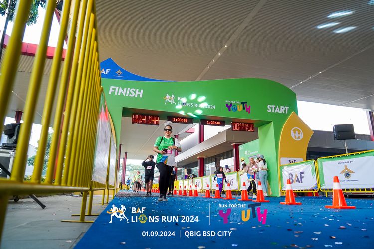 Race photo from BAF LIONS RUN 2024