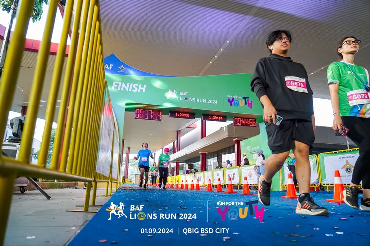Race photo from BAF LIONS RUN 2024