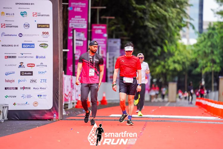 Race photo from Smartfren Run 2024