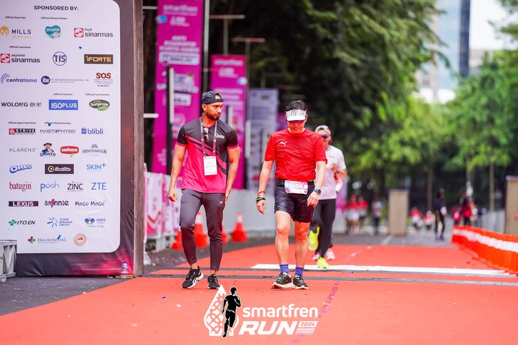 Race photo from Smartfren Run 2024