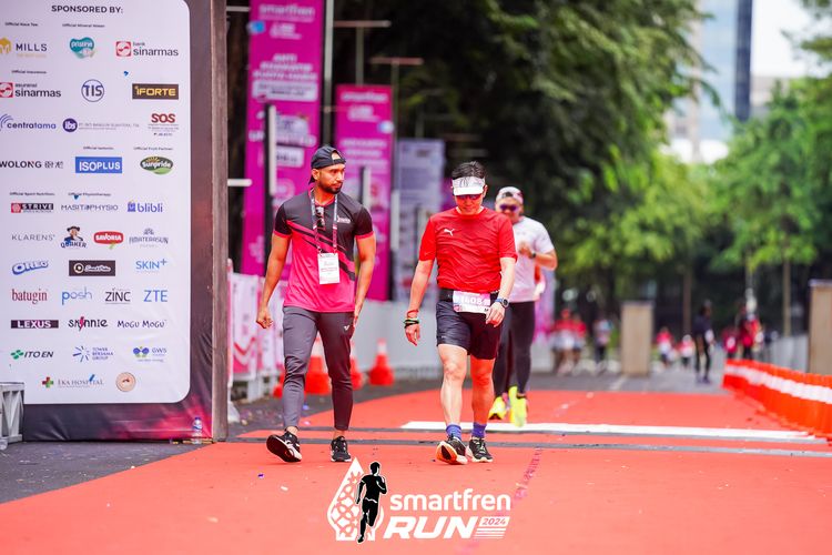 Race photo from Smartfren Run 2024