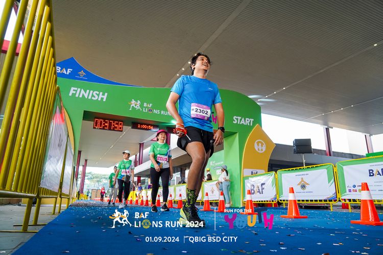 Race photo from BAF LIONS RUN 2024