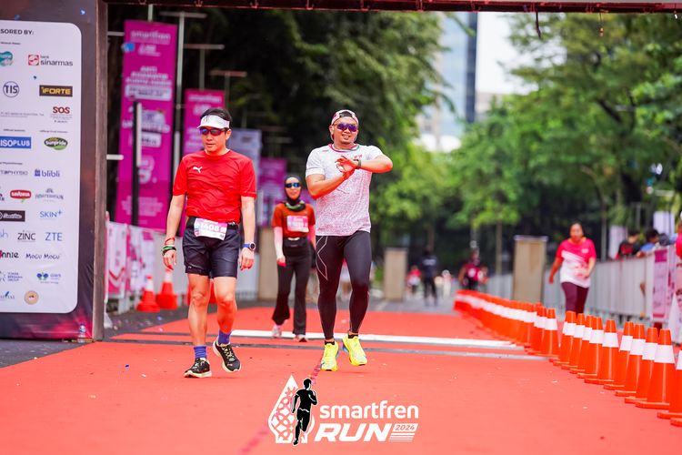 Race photo from Smartfren Run 2024