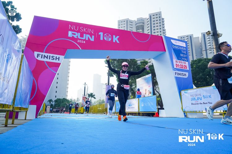 Race photo from Nu Skin Run 10K