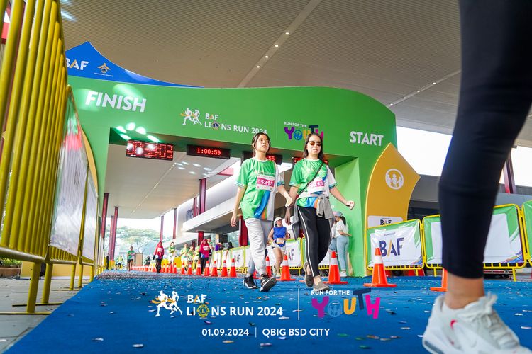 Race photo from BAF LIONS RUN 2024