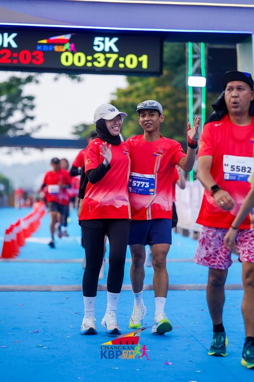 Race photo from CISANGKAN KBP CITY RUN 2025
