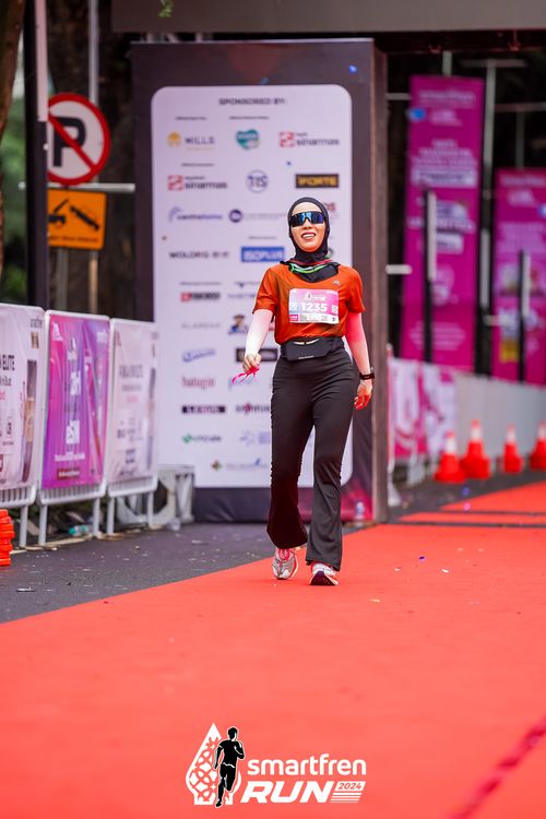 Race photo from Smartfren Run 2024