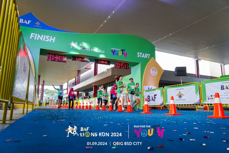 Race photo from BAF LIONS RUN 2024