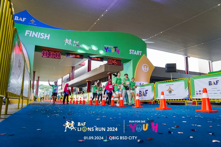 Race photo from BAF LIONS RUN 2024