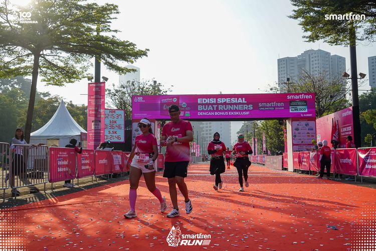 Race photo from Smartfren Run 2025 