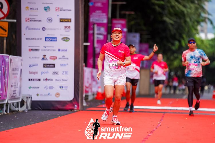 Race photo from Smartfren Run 2024