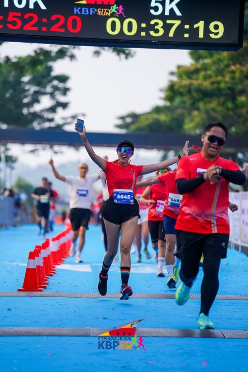 Race photo from CISANGKAN KBP CITY RUN 2025