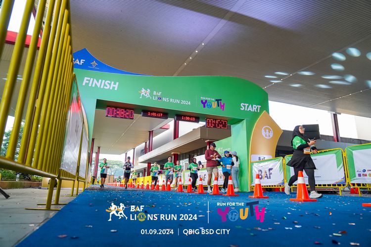 Race photo from BAF LIONS RUN 2024