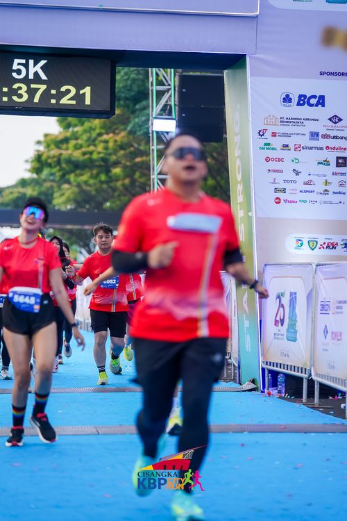 Race photo from CISANGKAN KBP CITY RUN 2025