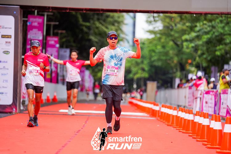Race photo from Smartfren Run 2024