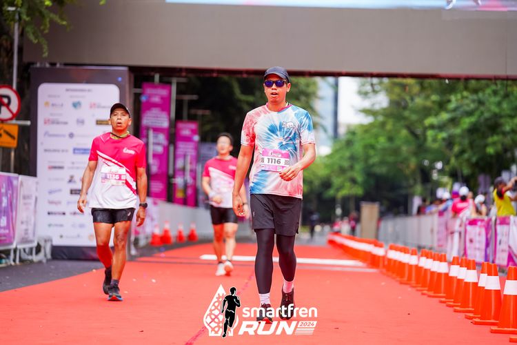 Race photo from Smartfren Run 2024