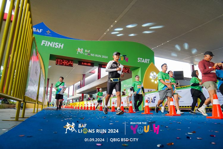 Race photo from BAF LIONS RUN 2024
