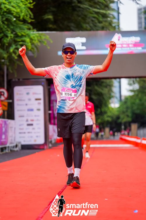 Race photo from Smartfren Run 2024
