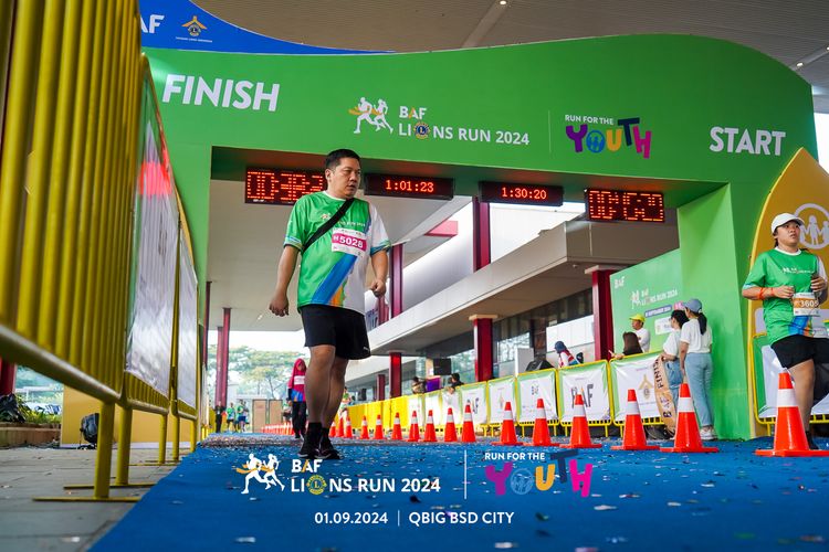 Race photo from BAF LIONS RUN 2024