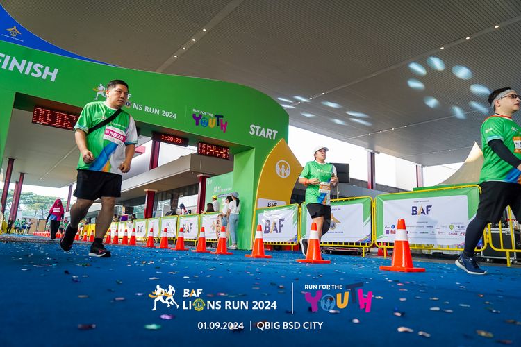 Race photo from BAF LIONS RUN 2024