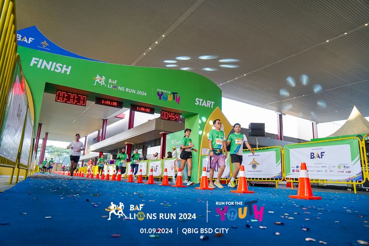 Race photo from BAF LIONS RUN 2024