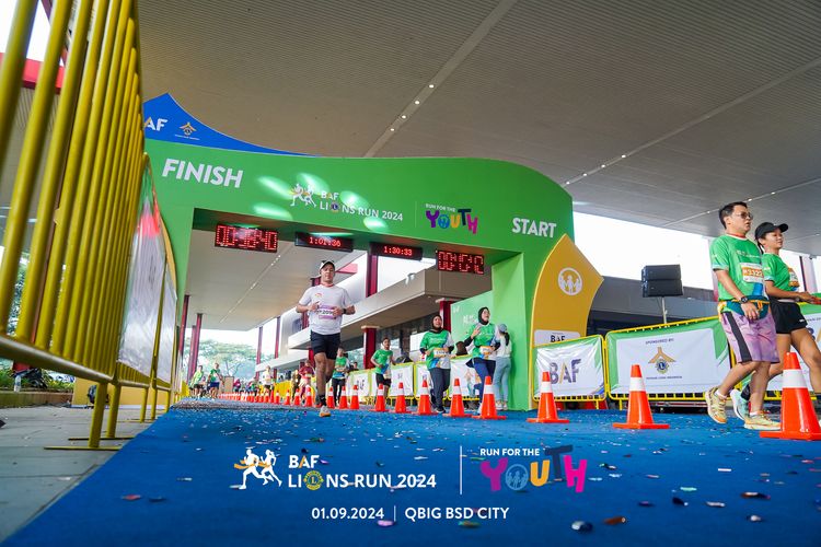 Race photo from BAF LIONS RUN 2024