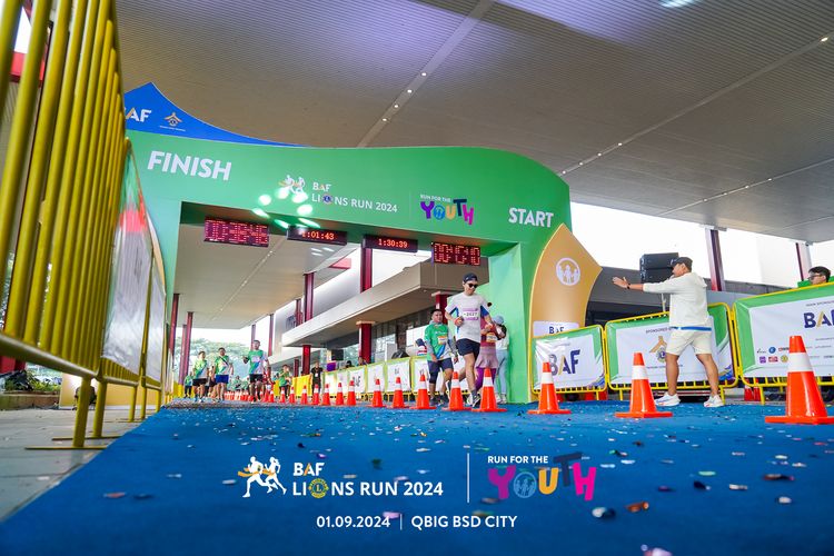 Race photo from BAF LIONS RUN 2024