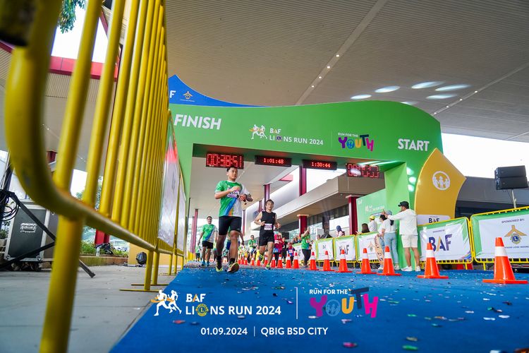 Race photo from BAF LIONS RUN 2024