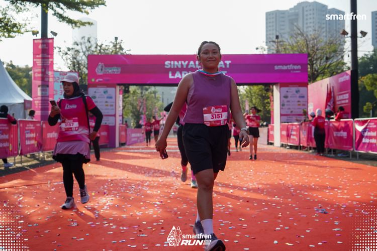 Race photo from Smartfren Run 2025 