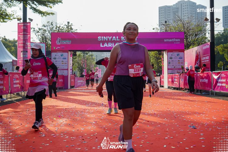 Race photo from Smartfren Run 2025 
