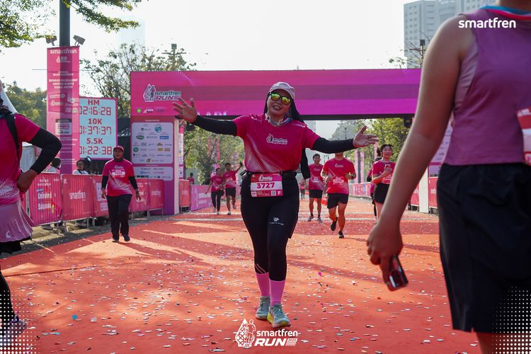 Race photo from Smartfren Run 2025 