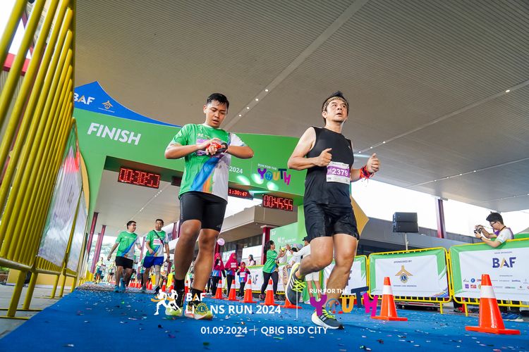 Race photo from BAF LIONS RUN 2024