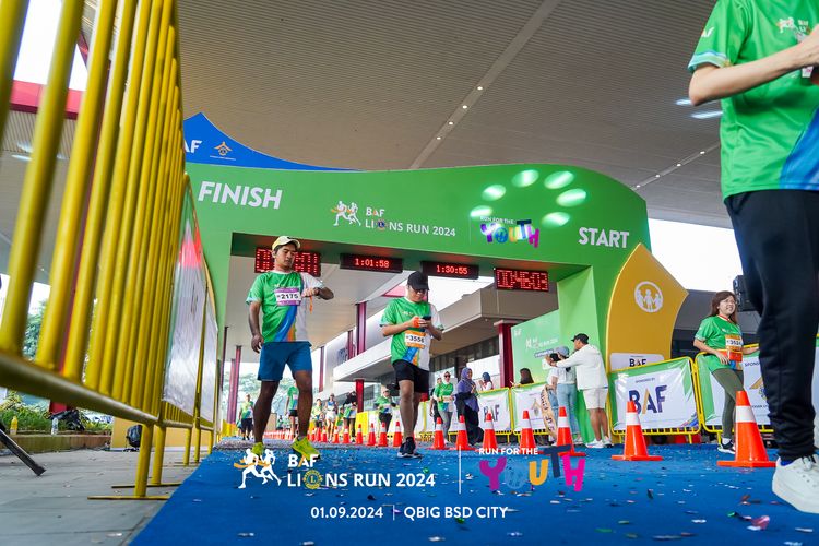Race photo from BAF LIONS RUN 2024