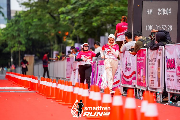 Race photo from Smartfren Run 2024