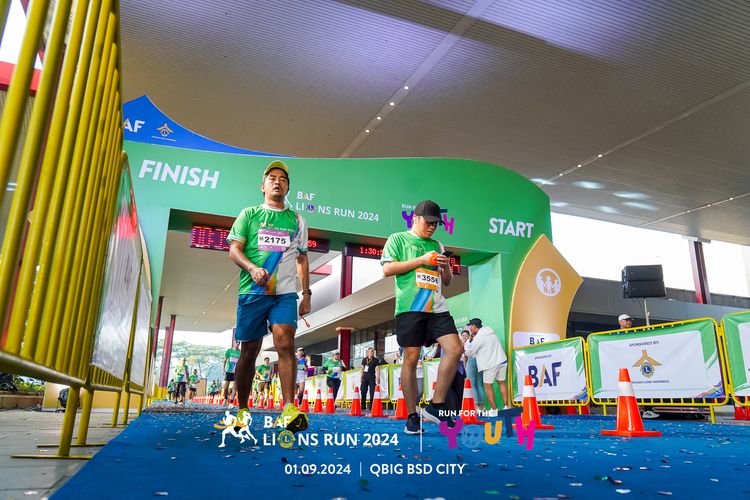 Race photo from BAF LIONS RUN 2024