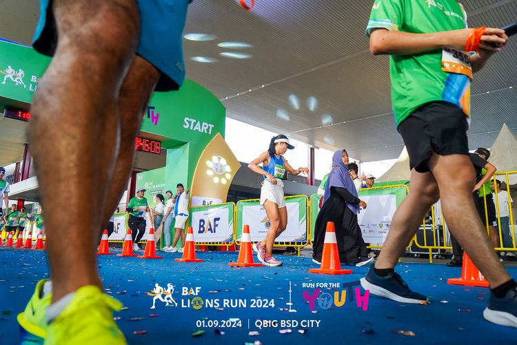 Race photo from BAF LIONS RUN 2024