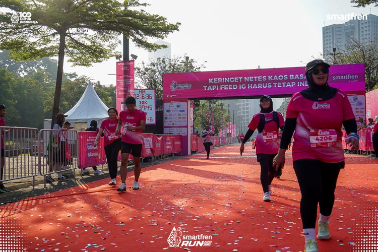 Race photo from Smartfren Run 2025 