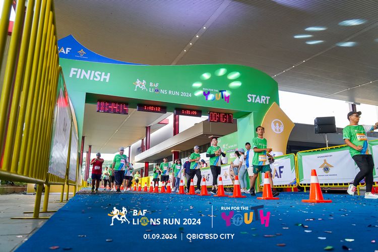 Race photo from BAF LIONS RUN 2024