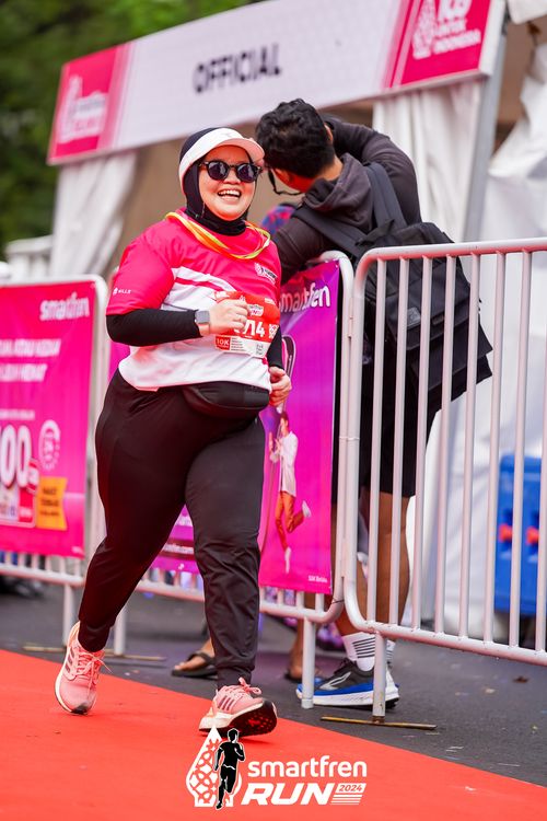 Race photo from Smartfren Run 2024