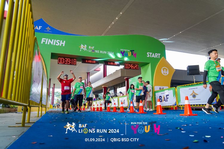 Race photo from BAF LIONS RUN 2024