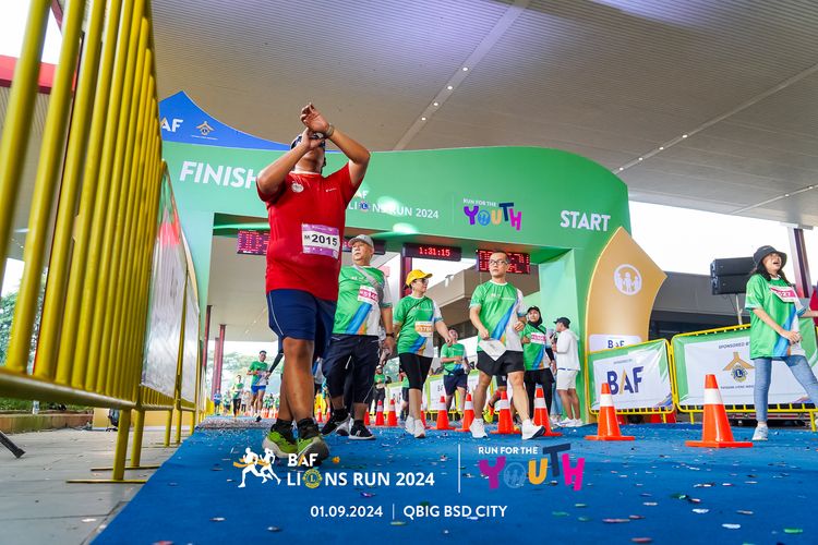 Race photo from BAF LIONS RUN 2024