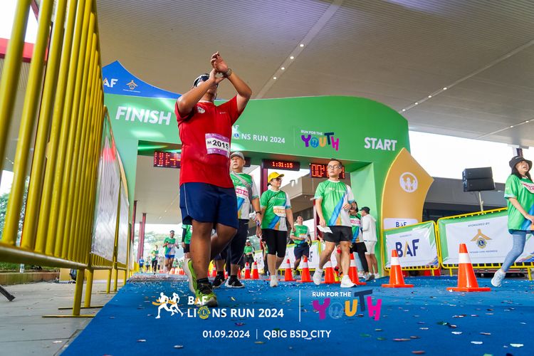 Race photo from BAF LIONS RUN 2024