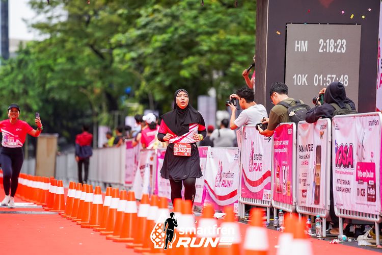 Race photo from Smartfren Run 2024