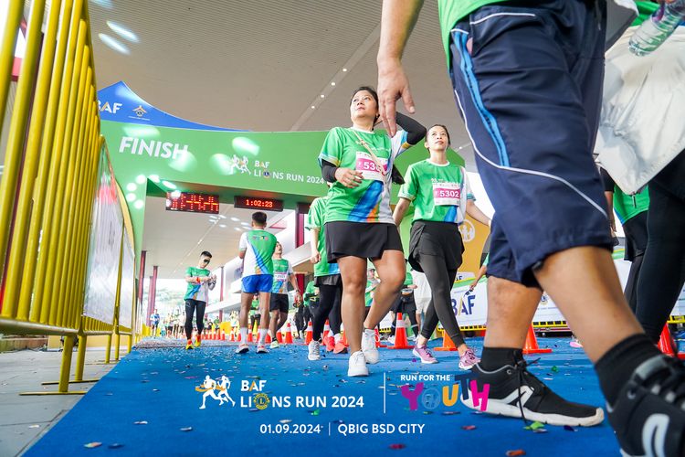 Race photo from BAF LIONS RUN 2024