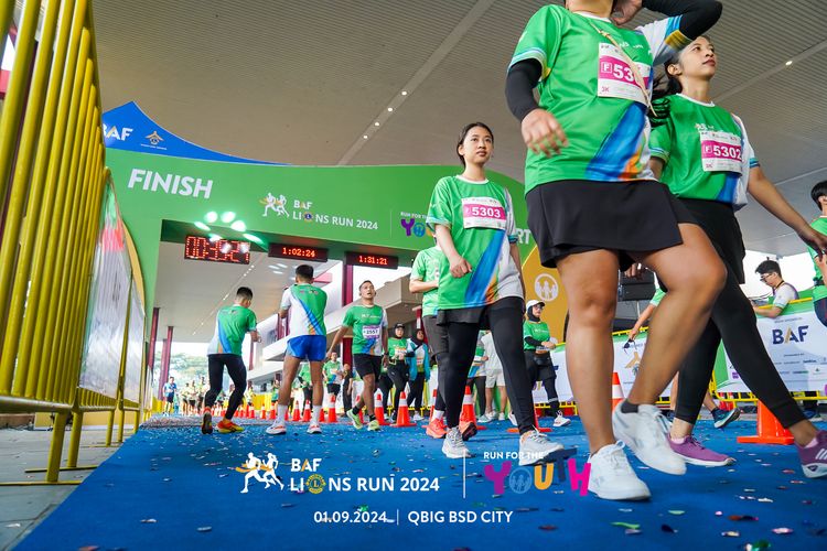 Race photo from BAF LIONS RUN 2024