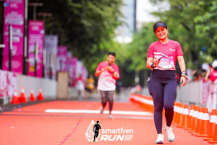 Race photo from Smartfren Run 2024