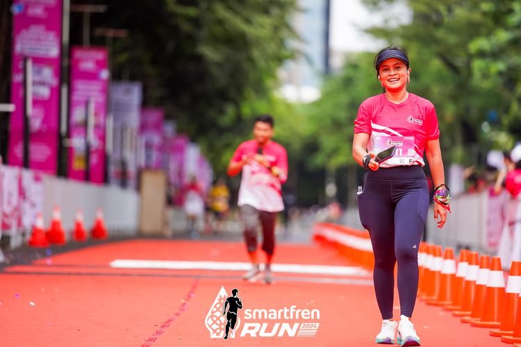 Race photo from Smartfren Run 2024