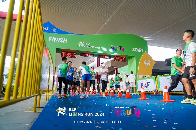 Race photo from BAF LIONS RUN 2024