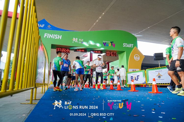 Race photo from BAF LIONS RUN 2024