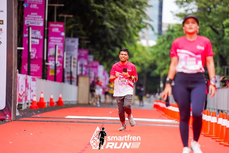 Race photo from Smartfren Run 2024